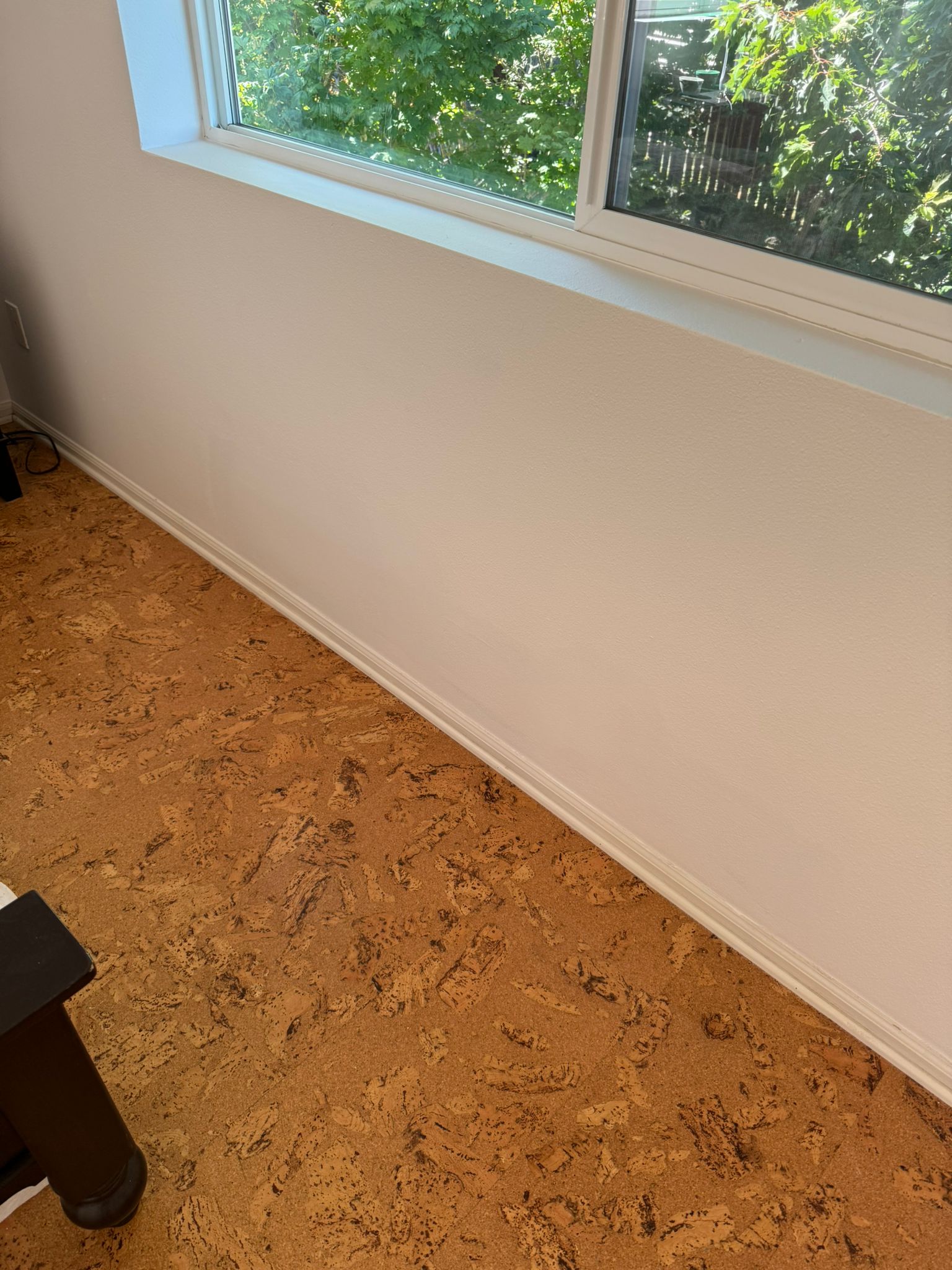 A freshly repaired drywall patch in Bellevue, Washington by Torres Remodel